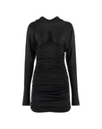 Saint Laurent Black Viscose Casual Dress