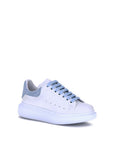 Alexander McQueen Blue Calf Leather Bos Taurus Platform Sneakers