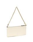 PINKO White Calf Leather Bos Taurus Shoulder Bag