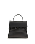 Moschino Black Calf Leather Bos Taurus Handbag