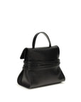 Moschino Black Calf Leather Bos Taurus Handbag