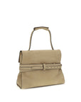 Moschino Beige Calf Leather Bos Taurus Handbag