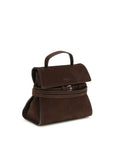 Moschino Brown Calf Leather Bos Taurus Handbag