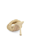Bottega Veneta Beige Raffia Mules