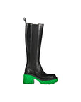 Bottega Veneta Black Leather High Heel Boots