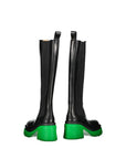 Bottega Veneta Black Leather High Heel Boots