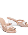 Valentino Garavani Beige Leather Mules