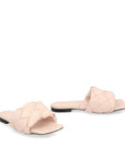 Bottega Veneta Multicolor Leather Flat Sandals