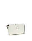 PINKO White Leather Shoulder Bag