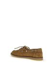 PINKO Brown Calf Leather Bos Taurus Slip-On Loafers