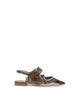PINKO Brown Goatskin Ballet Flats
