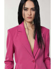 Patrizia Pepe Yellow Polyester Blazer