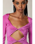 Patrizia Pepe Purple Nylon Casual Dress