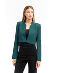Patrizia Pepe Brown Polyester Blazer