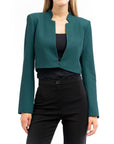 Patrizia Pepe Brown Polyester Blazer