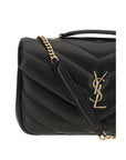 Saint Laurent Black Lamb Ovis Aries Aries Shoulder Bag