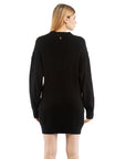 Patrizia Pepe Black Nylon Casual Dress