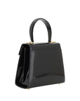 Ferragamo Black Calf Leather Bos Taurus Handbag