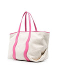 Palm Angels White Canvas Tote Bag