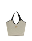 Versace Beige Cotton Shoulder Bag