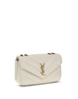 Saint Laurent Beige Lamb Ovis Aries Aries Shoulder Bag