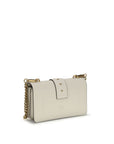 PINKO Beige Calf Leather Bos Taurus Shoulder Bag