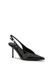LE SILLA Black Calf Leather Bos Taurus High Heel Pumps