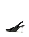 LE SILLA Black Calf Leather Bos Taurus High Heel Pumps