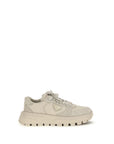 Prada Beige Calf Leather Bos Taurus Athletic Sneakers