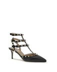 Valentino Garavani Black Calf Leather Bos Taurus High Heel Pumps