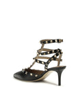 Valentino Garavani Black Calf Leather Bos Taurus High Heel Pumps