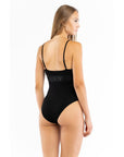 Moschino Black Cotton Bodysuit