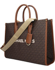 Michael Kors Brown Fabric Handbag