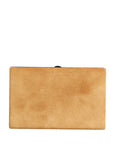 Dolce & Gabbana Beige Velvet Calf Leather Clutch Evening Women Purse Bag