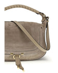 Chloé Beige Calf Leather Bos Taurus Shoulder Bag
