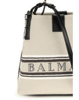 Balmain Beige Cotton Shoulder Bag
