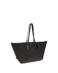 Balmain Black Raffia Shoulder Bag
