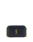 Saint Laurent Black Calf Leather Bos Taurus Shoulder Bag