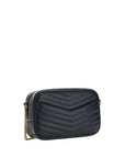 Saint Laurent Black Calf Leather Bos Taurus Shoulder Bag