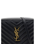Saint Laurent Black Calf Leather Bos Taurus Shoulder Bag
