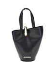 Jacquemus Black Calf Leather Bos Taurus Backet Bag