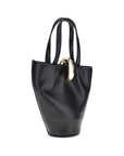 Jacquemus Black Calf Leather Bos Taurus Backet Bag
