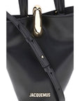 Jacquemus Black Calf Leather Bos Taurus Backet Bag