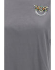 PINKO Gray Cotton T-Shirt