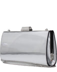 Jimmy Choo Gray Leather Clutch Bag