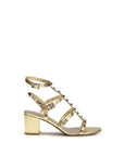 Valentino Garavani Gold Calf Leather Bos Taurus Strap-On Sandals