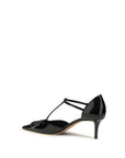 Valentino Garavani Black Calf Leather Bos Taurus High Heel Pumps