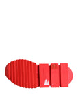Dolce & Gabbana Red Black Sorrento Socks Sneakers Shoes