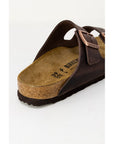 Birkenstock Brown Synthetic Flat Sandals