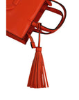 Twinset Orange Faux Leather Women Handbag